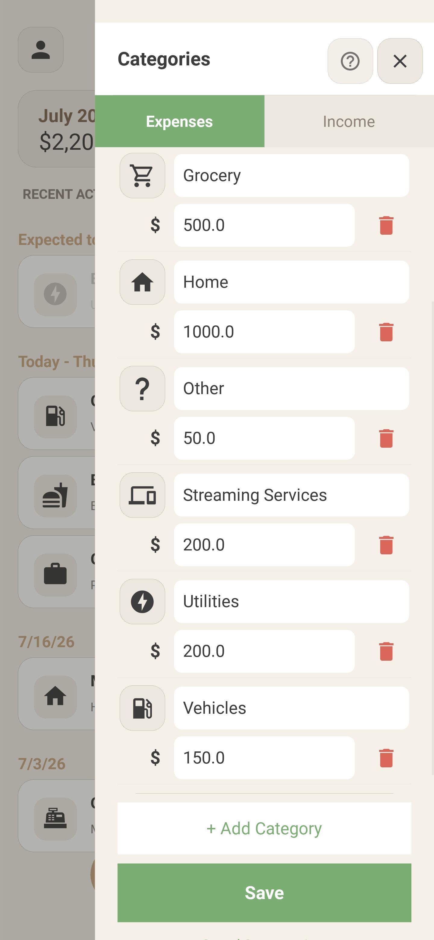 Stewardit — the category menu tab